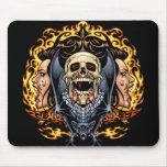Skulls, Vampires and Bats Gothic Design by Al Rio Mouse Pads