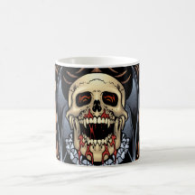 Skulls, Vampires and Bats Gothic Design by Al Rio Mug