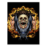 Skulls, Vampires and Bats Gothic Design by Al Rio Post Cards