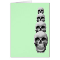 Skulls - Vertical Greeting Card