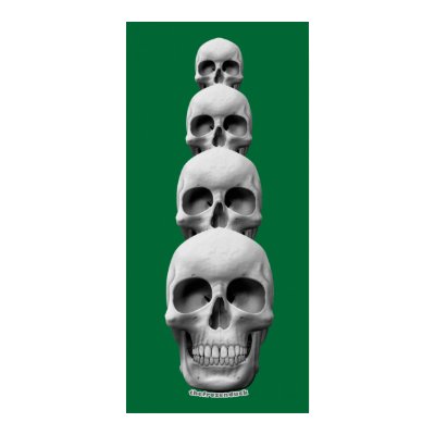 Skulls - Vertical Print by thefrozenduck