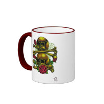 Skulls, Webs, and Roses Mug