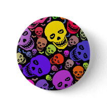 Skulls'n'Bats Button Badge
