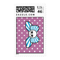 Skully Bow Postage Stamp