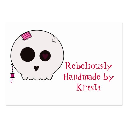 Skully Crafter Hang Tag Business Cards