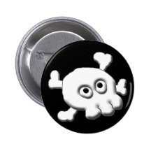 Skully Pinback Button