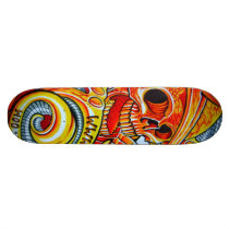 artsprojekt, skating, speed skating, children's game, roller skating, New York City, ice skating, athletics, skateboarding, sport, Skateboard with custom graphic design