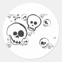 Skully Skellies Skeleton Friends Stickers