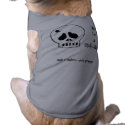 Skully - Skully Wag tee; grey pet clothing