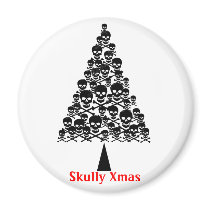 Skully Xmas Tree magnets