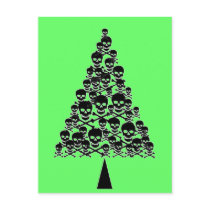 Skully Xmas Tree postcards