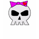 ladies_casual_tshirt - SkullyBow-220B, MyiHeart.com