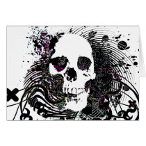 skullz. straight twisted arrows. cards
