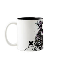 skullz. straight twisted arrows. mugs by asyrum skullz. straight twisted arrows. mugs