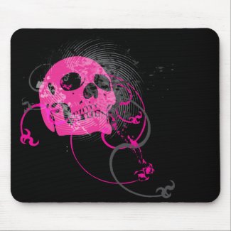 skullz. up twisted arrows. mousepad