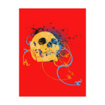 skullz. up twisted arrows. postcards by asyrum skullz. up twisted arrows. postcards