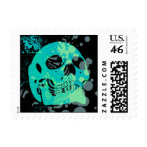 skullz. up with bubbles. postage