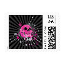 skullz. up with bubbles. postage