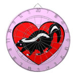 Skunk Anti-Valentine Dartboard