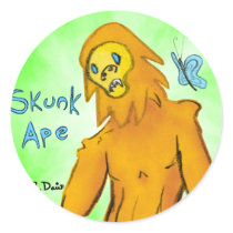 Skunk Ape stickers by davisbot Skunk Ape stickers