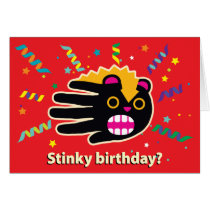 Skunk as pet greeting card