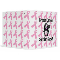 skunk breast cancer stinks awarness notebook binders