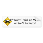 Skunk Crossing Bumper Sticker