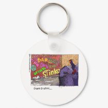 Skunk Graffiti Funny Cartoon Gifts & Tee keychains