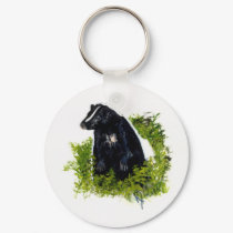 Skunk keychain by Critterpainter Skunk keychain