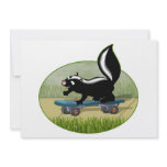 Skunk on a Skateboard Personalized Announcements