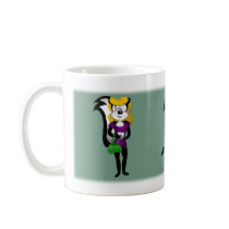 Skunk Overcompensating Mug by ChiaPetRescue Skunk Overcompensating Mug