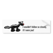 Skunk Warning Bumper Stickers