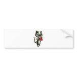 skunk with rose bumper sticker