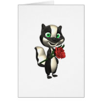 skunk with rose cards