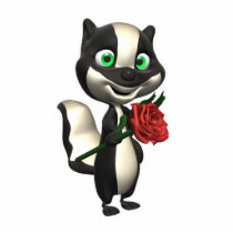 skunk with rose photo sculptures by doonidesigns skunk with rose photo sculptures