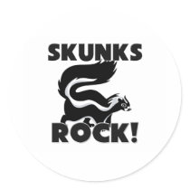 Skunks Rock stickers by AnimalShirts Skunks Rock stickers