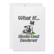 Skunks Used Deodorant Invitations