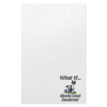 Skunks Used Deodorant Custom Stationery