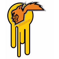 SkunkSplat_Orange t-shirts by nahum_ziersch SkunkSplat_Orange t-shirts