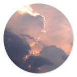 sky  and  cloud round stickers