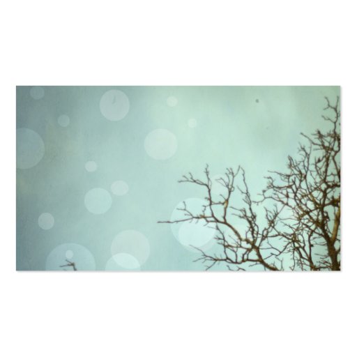Sky and tree profile cards business card template (front side)