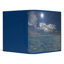 sky and waves vinyl binder