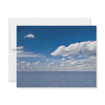sky and waves personalized invitation