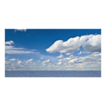 sky and waves photo card