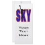 sky basketball text design full color rack card
