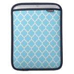 Sky Blue and White Quatrefoil iPad Sleeve