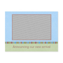 Sky Blue Announcement Postcard Template