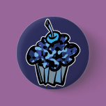 sky blue camouflage cupcake