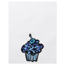 sky blue camouflage cupcake flyer