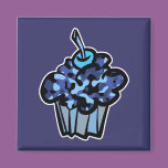 sky blue camouflage cupcake